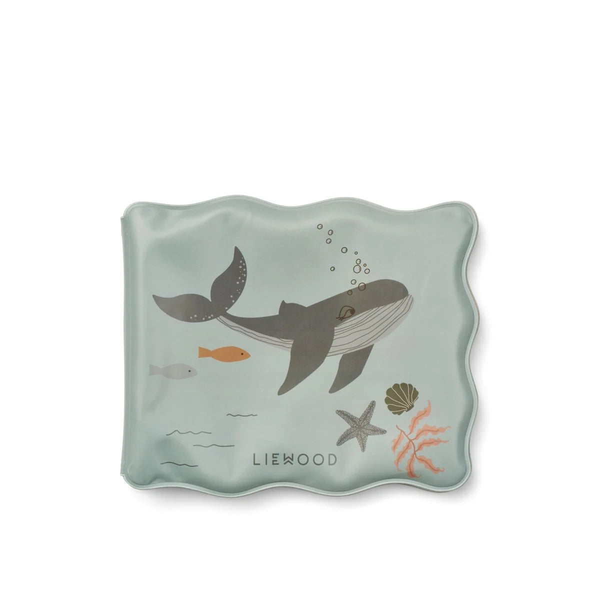 Waylon magisches Wasser Malbuch: Minzgrünes Wellen-Thermalpad mit Wal und Fischen