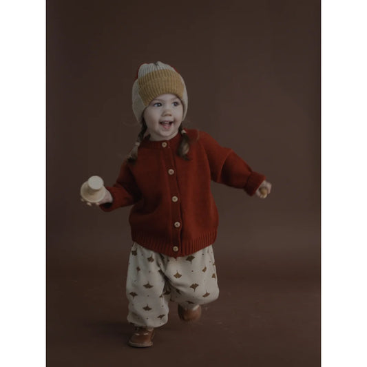 Wool Cardigan | Paprika