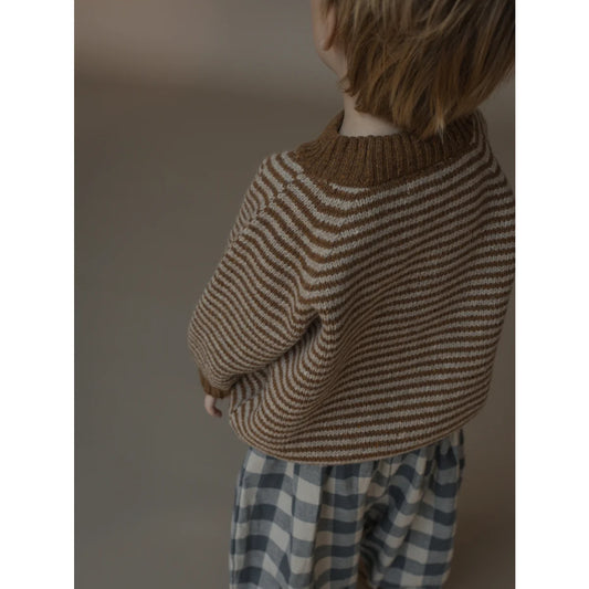 Wool Jumper | Chestnut Stripes