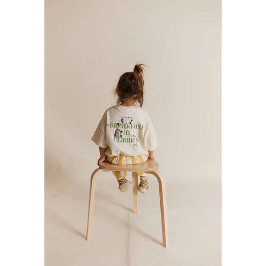 Kinderbedrucktes T-Shirt Zebedee Natur Produktansicht