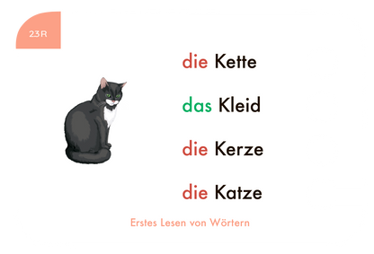 Lochkasten Kartensatz Erstes Lesen von Wörtern vom Kölner Lernspielverlag - Detailansicht 3