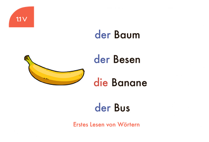 Lochkasten Kartensatz Erstes Lesen von Wörtern vom Kölner Lernspielverlag - Detailansicht 2