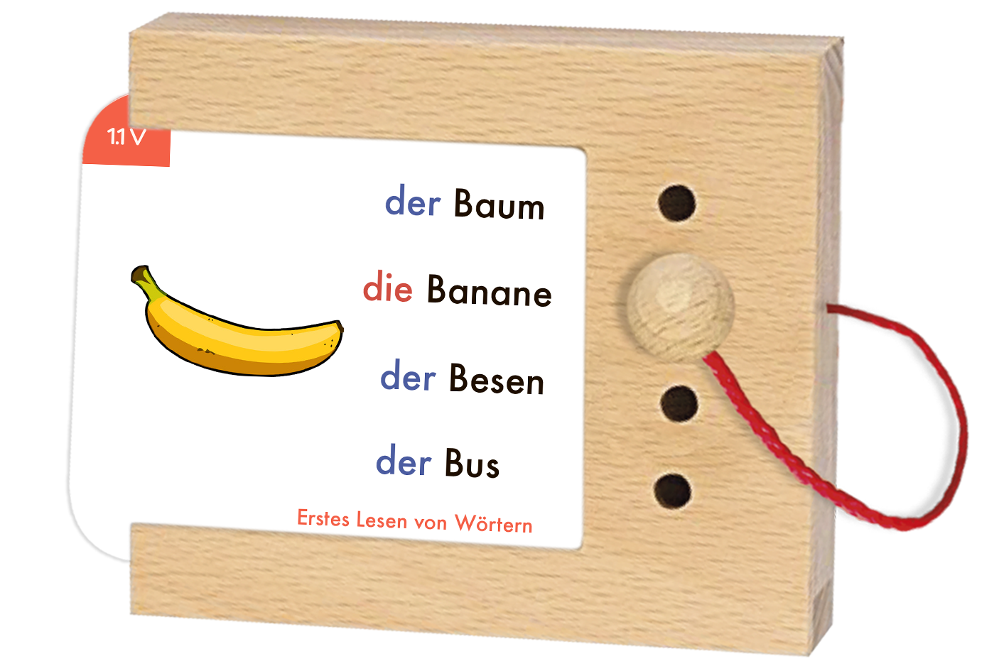 Lochkasten Kartensatz Erstes Lesen von Wörtern vom Kölner Lernspielverlag - Detailansicht 1