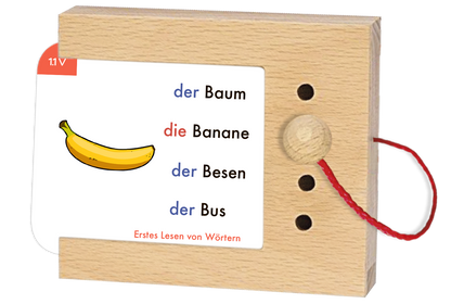 Lochkasten Kartensatz Erstes Lesen von Wörtern vom Kölner Lernspielverlag - Detailansicht 1
