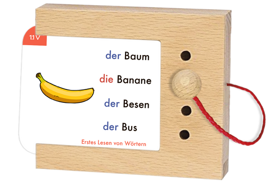 Lochkasten Kartensatz Erstes Lesen von Wörtern vom Kölner Lernspielverlag - Detailansicht 1