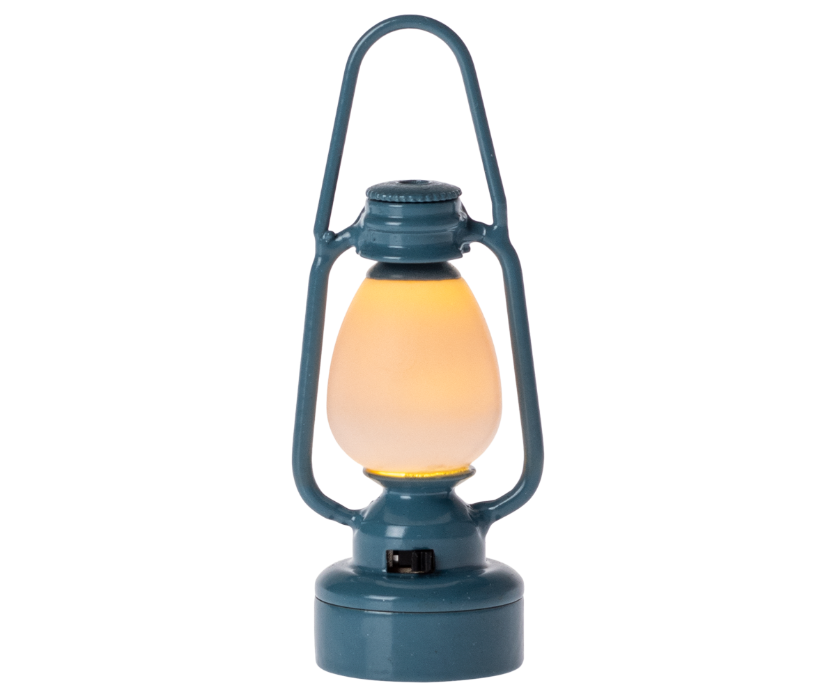 Vintage Laterne Maus | blau