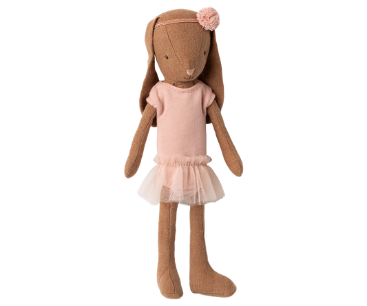 Bunny taille 1, marron chocolat - Justaucorps de ballet + jupe | Rose