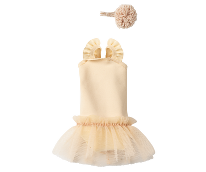Outfit Grösse 1, Ballettanzug + Rock | creme