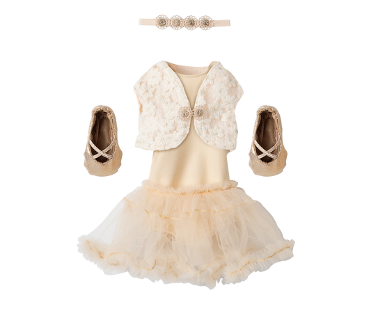 Justaucorps et jupe de ballet taille 3 | crème