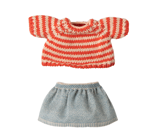 Pull et jupe en tricot, Big Sister Mouse