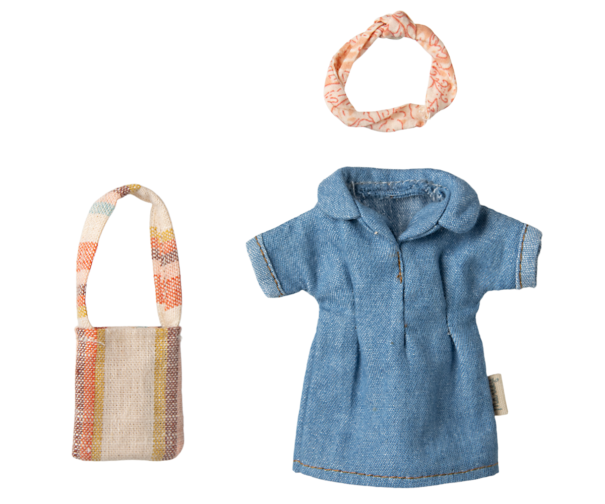 Robe et sac en jean, Mama Mouse