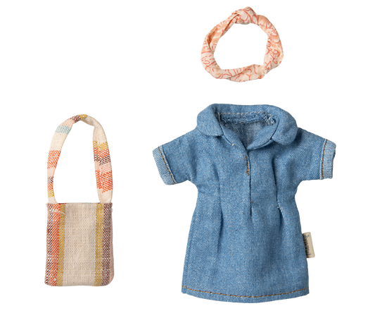 Robe et sac en jean, Mama Mouse