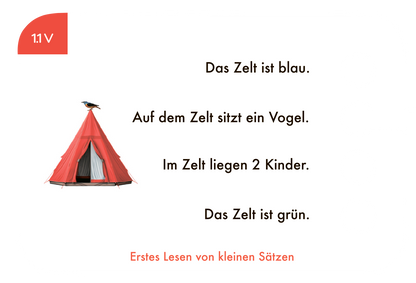 Lochkasten Kartensatz Erstes Lesen von Sätzen vom Kölner Lernspielverlag - Detailansicht 3