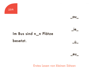 Lochkasten Kartensatz Erstes Lesen von Sätzen vom Kölner Lernspielverlag - Detailansicht 2
