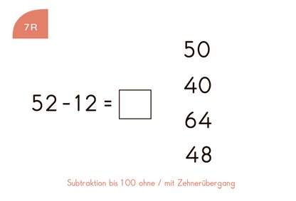 Lochkasten Kartensatz Subtraktion bis 100 vom Kölner Lernspielverlag - Detailansicht 3