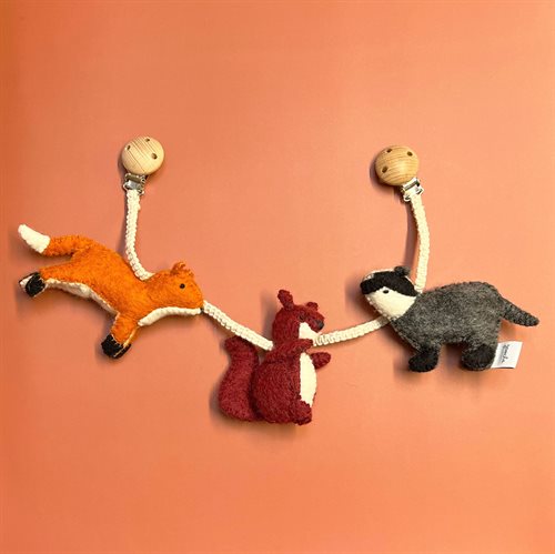 Gamcha Kinderwagenkette Waldtiere