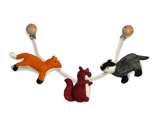 Gamcha Kinderwagenkette Waldtiere Bild 2