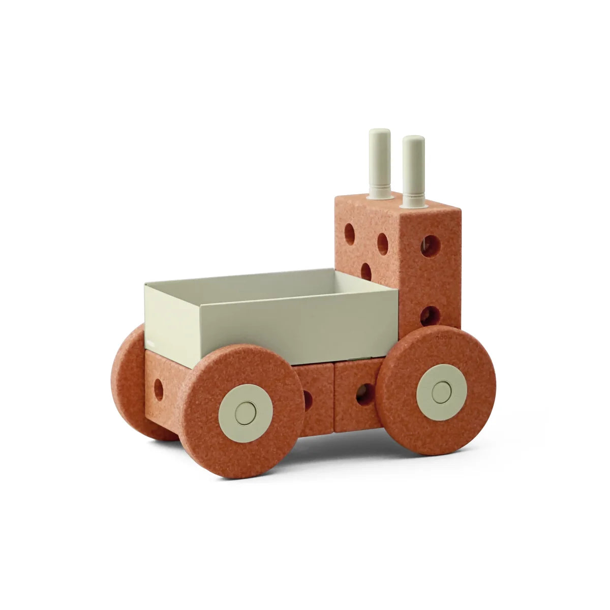 MODU 3-in-1 Lauflernwagen in Burnt Orange und Dusty Green