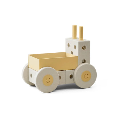 MODU 3-in-1 Lauflernwagen in Sand Grey und Honey Yellow