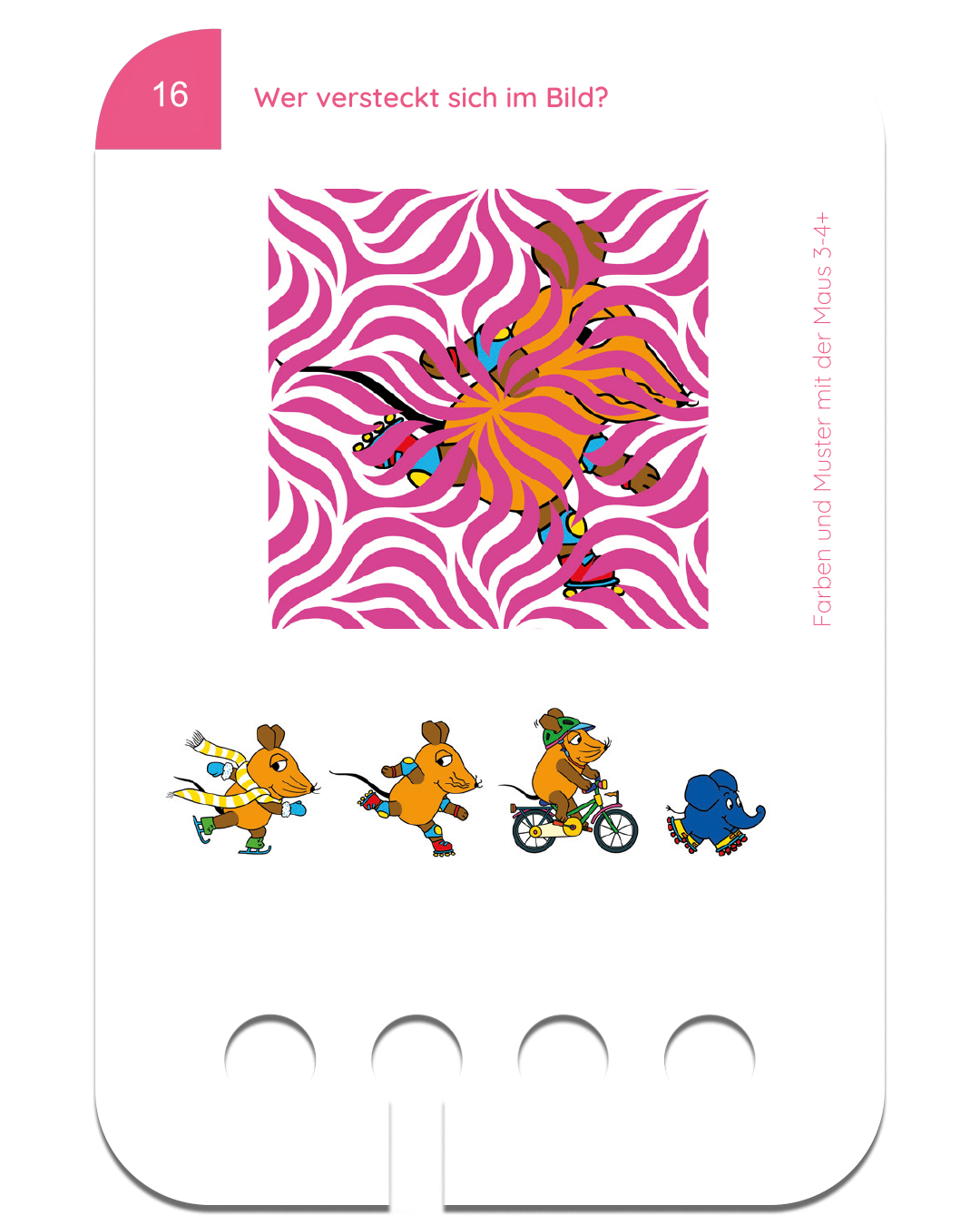 Lochkasten Kartensatz Farben + Muster mit der Maus vom Kölner Lernspielverlag - Detailansicht 3