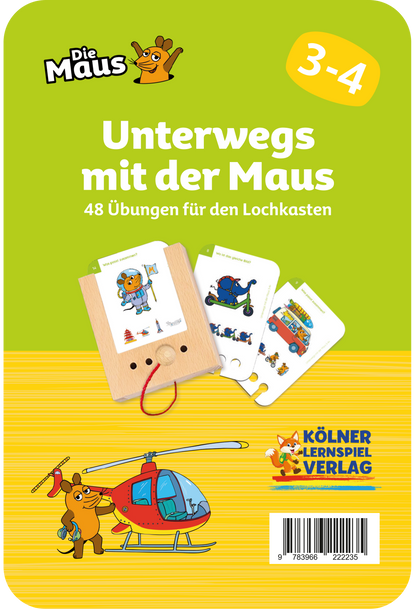 Lochkasten Kartensatz Unterwegs mit der Maus vom Kölner Lernspielverlag