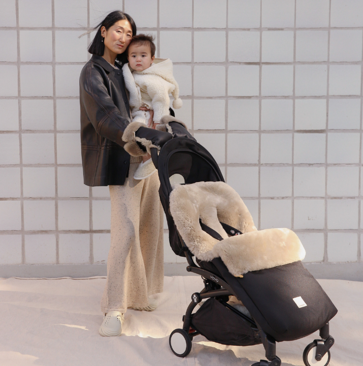 Stroller Footmuff Puffmuff Fixed Harness | toast