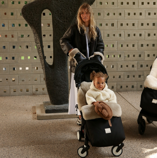 Kinderwagen Fusssack Puffmuff Fixed Harness | Toast