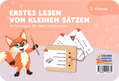 Lochkasten Kartensatz Erstes Lesen von Sätzen vom Kölner Lernspielverlag