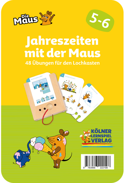 Lochkasten Kartensatz Jahreszeiten mit der Maus vom Kölner Lernspielverlag
