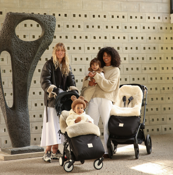 Kinderwagen Fusssack Puffmuff Fixed Harness | Milk