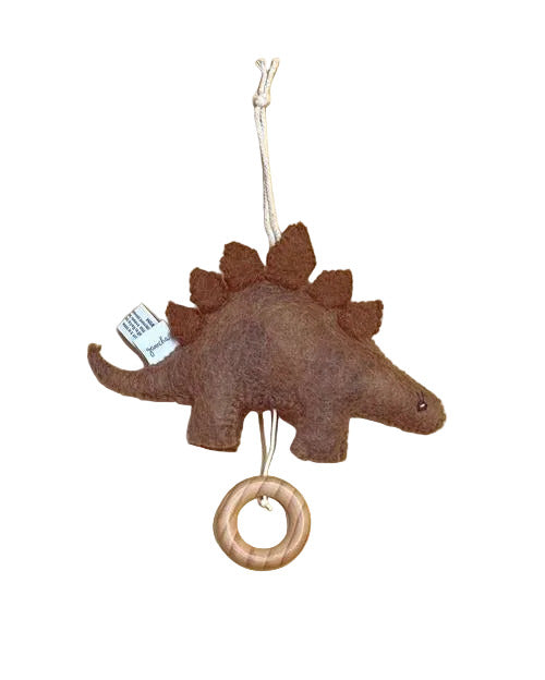 Gamcha Musikspieluhr Stegosaurus Dinosaurier Braun