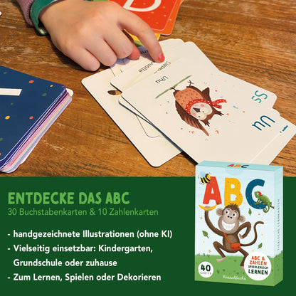 ABC- und Zahlenkarten im Überblick