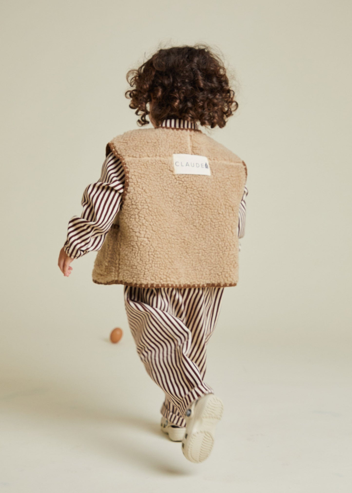 Amos Folk Gilet | Sand