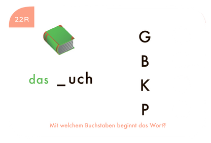 Lochkasten Kartensatz Anfangs- + Endbuchstaben vom Kölner Lernspielverlag - Detailansicht 2