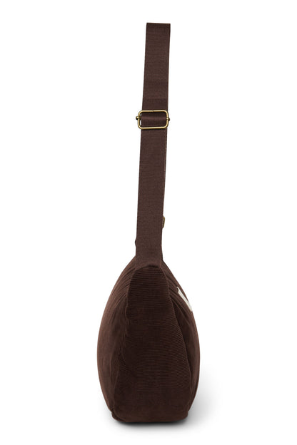 Rib Puffy Adult Fanny Pack | Dark Brown