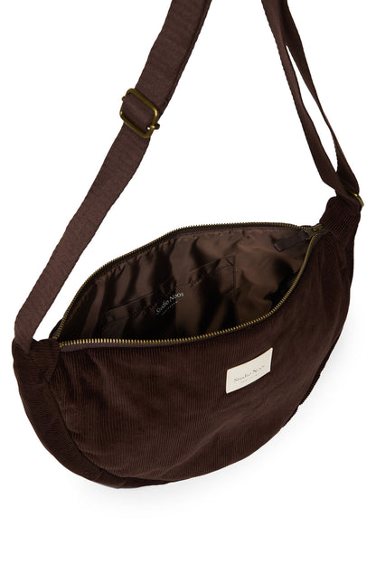 Rib Puffy Adult Fanny Pack | Dark Brown