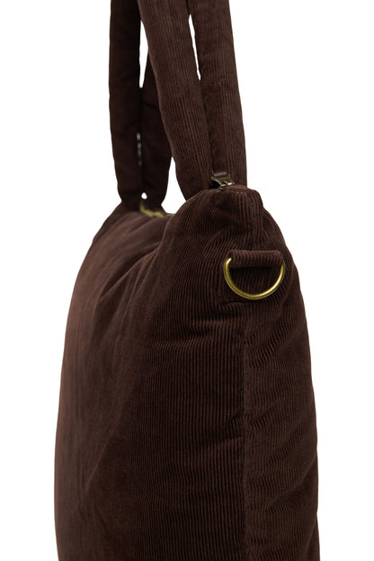 Borsa fasciatoio Rib Puffy | Marrone scuro