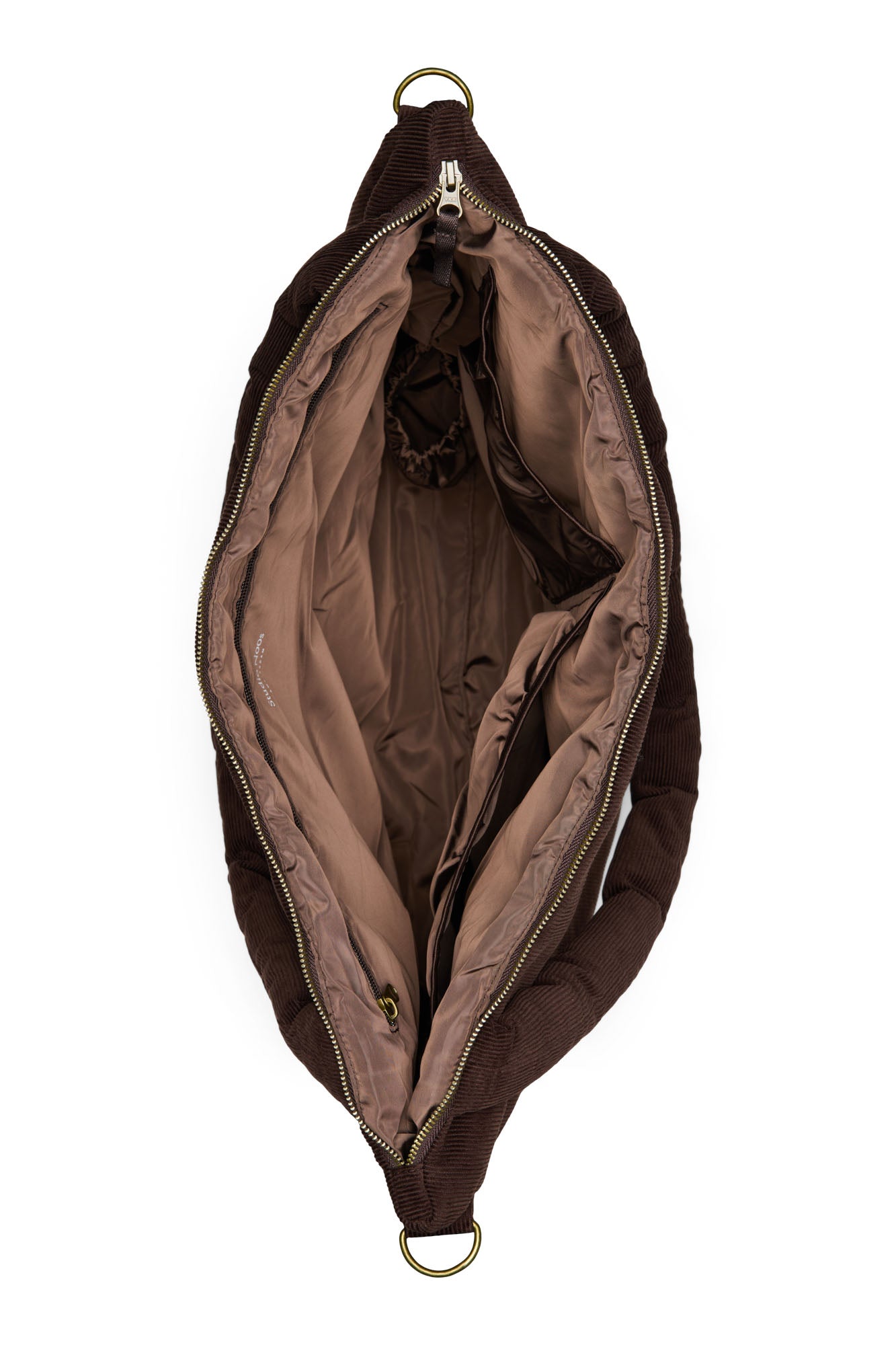 Borsa fasciatoio Rib Puffy | Marrone scuro