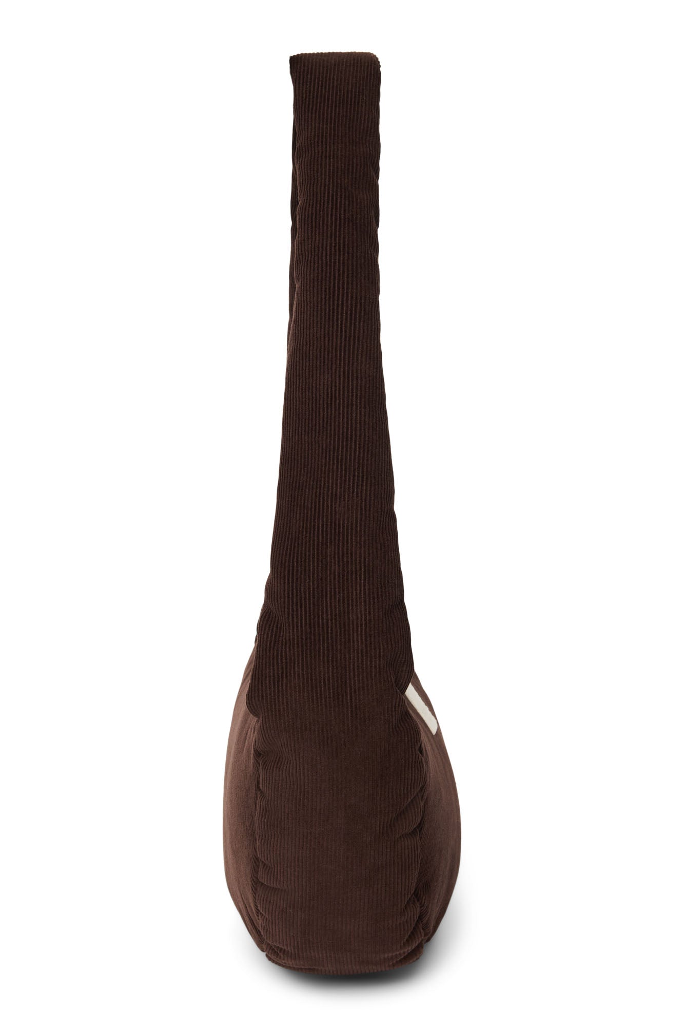 Rib Puffy Mini Cross Body Bag | Dark Brown