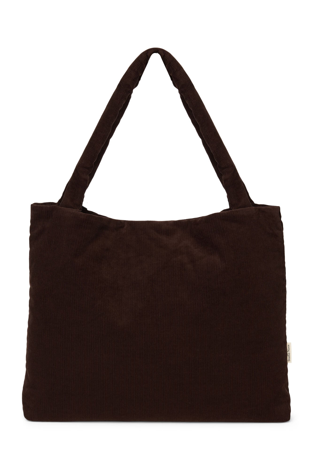 Rib Puffy Mom Bag | Dark Brown