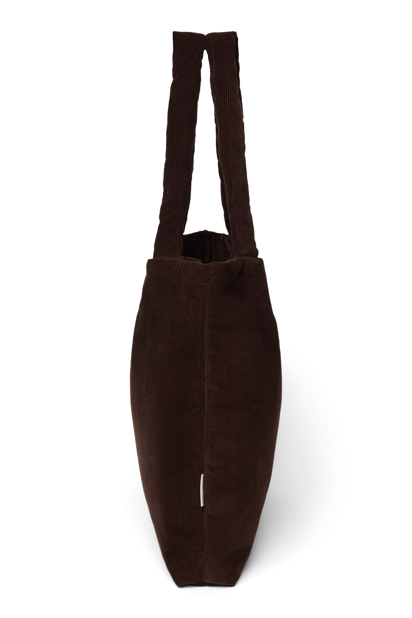 Rib Puffy Mom Bag | Dark Brown