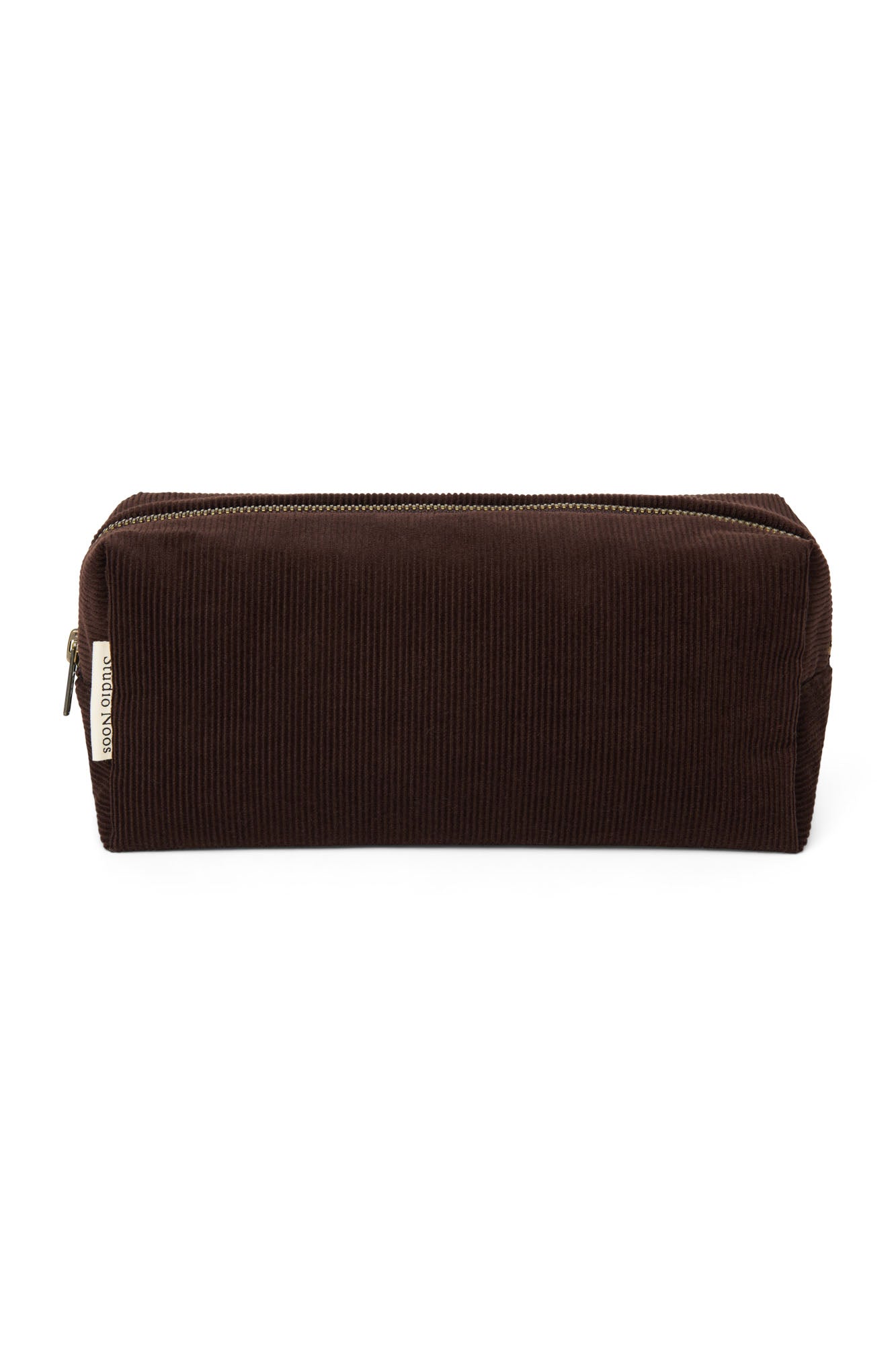 Rib Puffy Pouch | Dark Brown