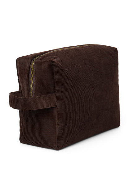 Beauty case Rib Puffy | Marrone scuro