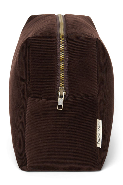 Beauty case Rib Puffy | Marrone scuro