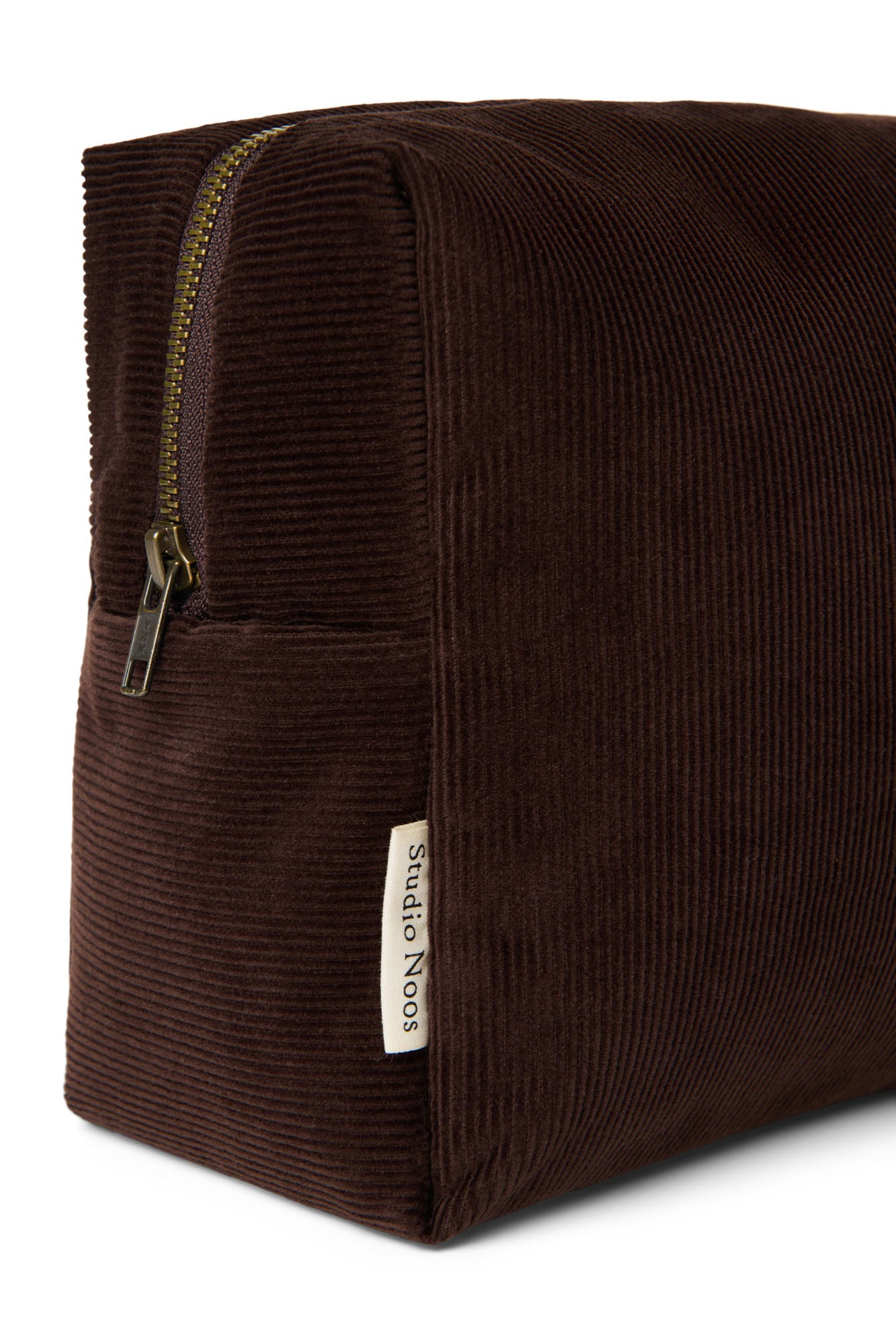 Beauty case Rib Puffy | Marrone scuro