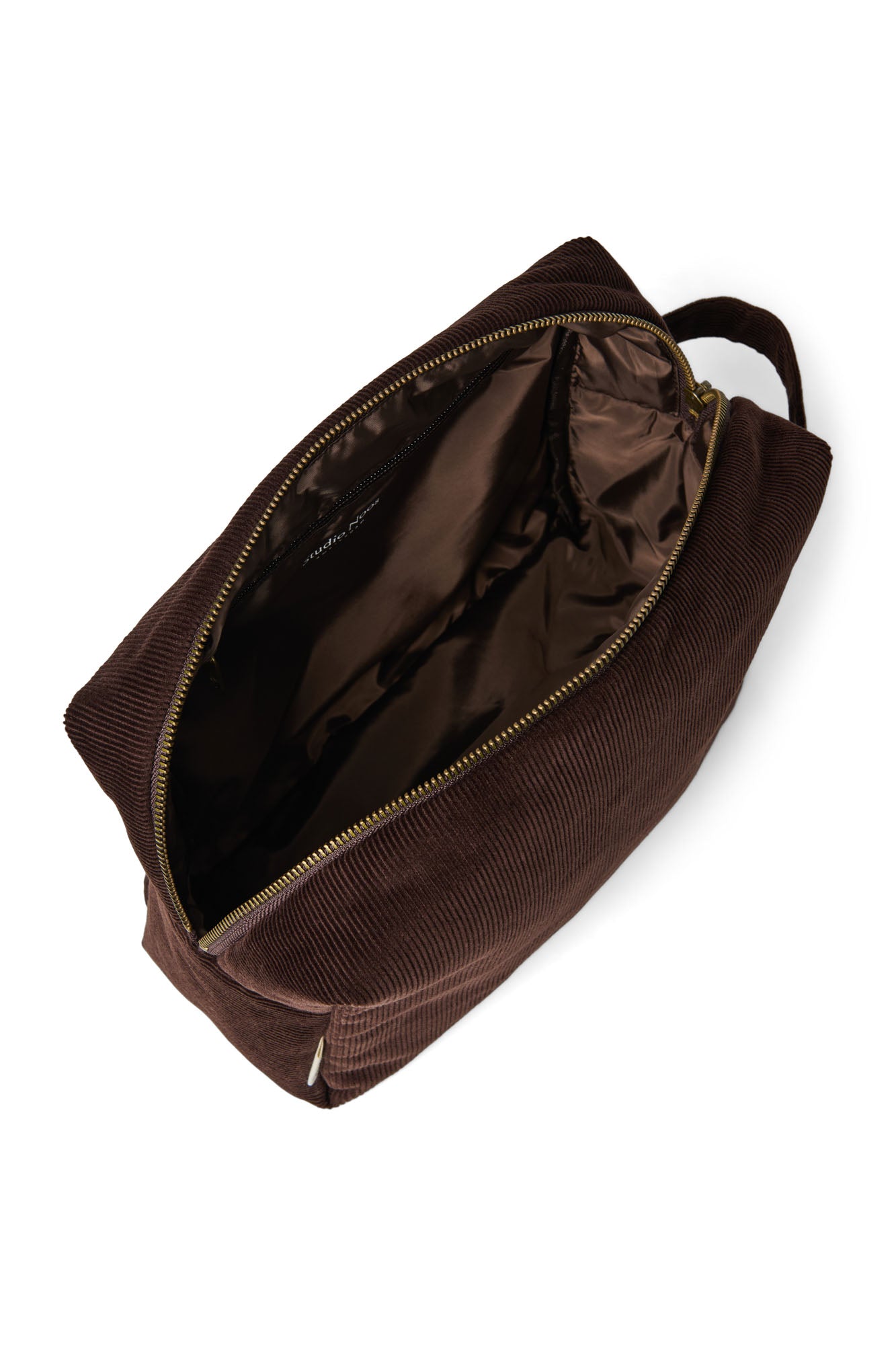 Beauty case Rib Puffy | Marrone scuro