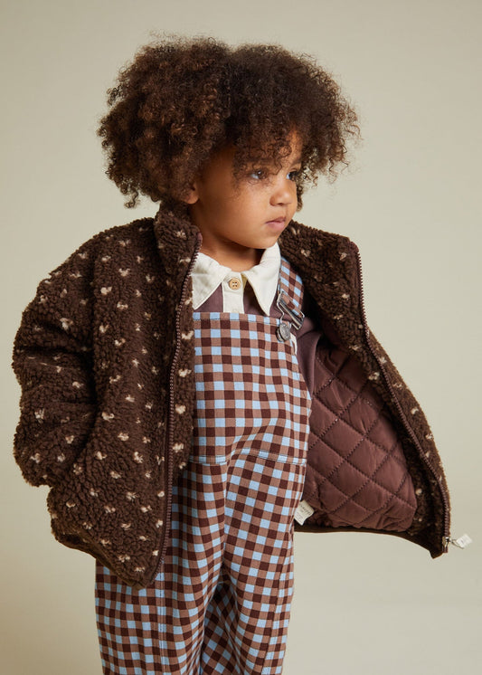 Drew Spot Borg Jacket | Chocolate