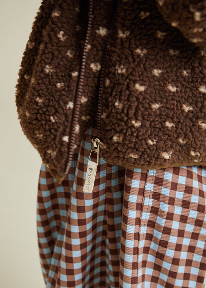 Drew Spot Borg Jacket | Chocolate