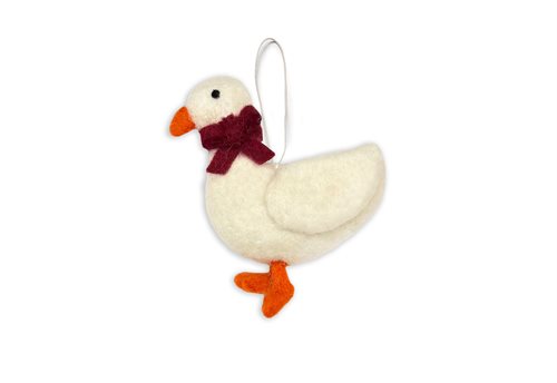 Gamcha Christbaumanhänger Gans mit Schleife