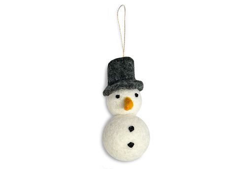 Gamcha Christbaumanhänger Schneemann
